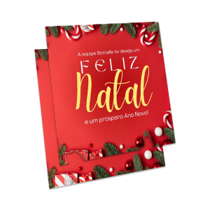 Cartões de Natal - 9x10cm Couchê 250g 9x10cm   Corte Reto 